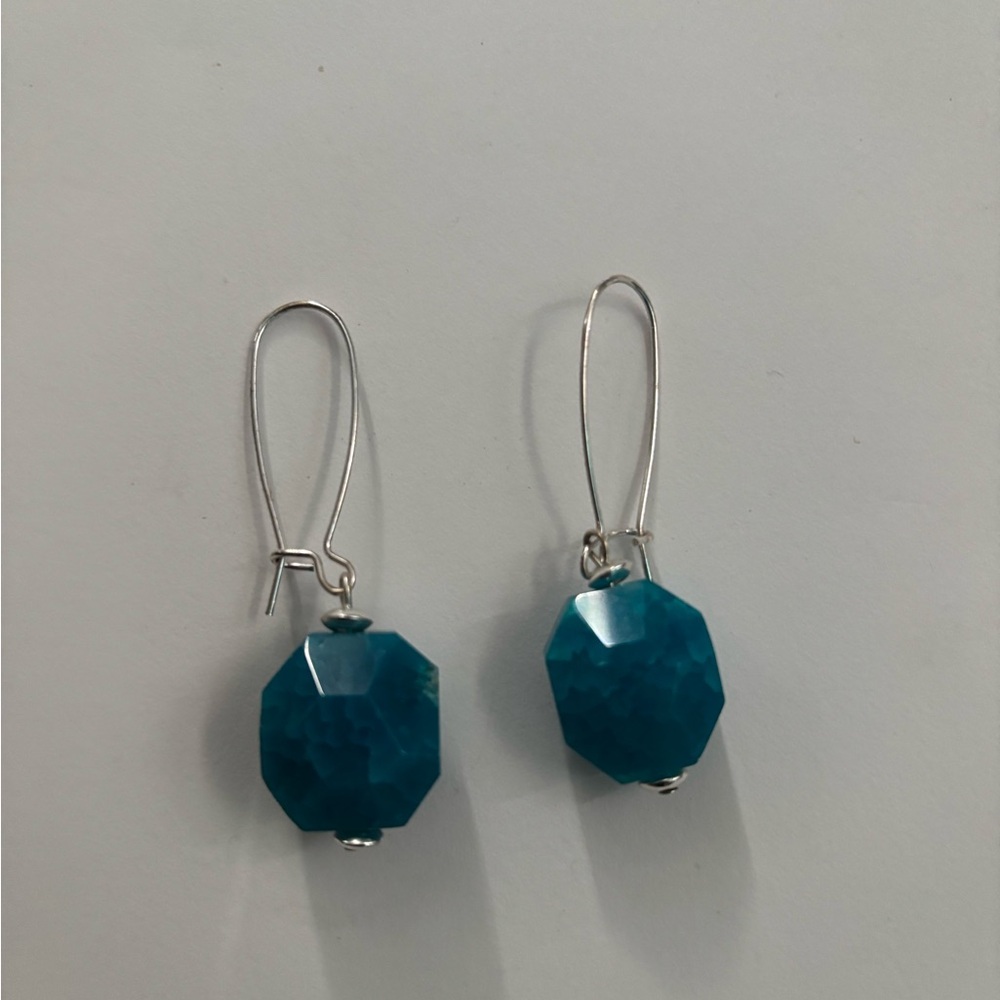 Elegant Blue Drop Earrings